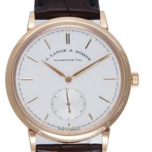 A. Lange & Söhne Saxonia 380.032 Kello Hopea / Nahka