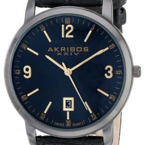 Akribos Xxiv Ak780bk Kello Musta / Nahka