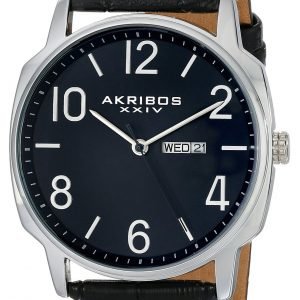 Akribos Xxiv Ak801bu Kello Sininen / Nahka