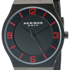 Akribos Xxiv Ak851bk Kello Musta / Teräs