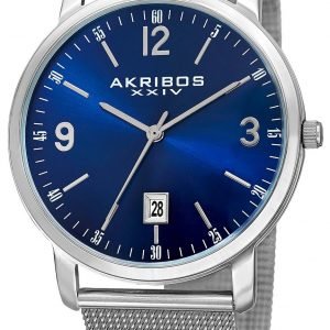 Akribos Xxiv Ak858bu Kello Sininen / Teräs