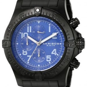 Akribos Xxiv Chronograph Ak711bu Kello Sininen / Teräs