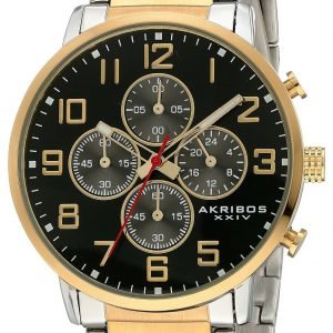 Akribos Xxiv Chronograph Ak810ttg Kello Musta / Teräs