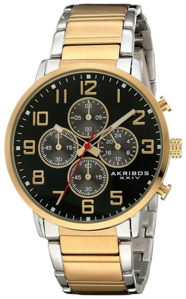 Akribos Xxiv Chronograph Ak810ttg Kello Musta / Teräs