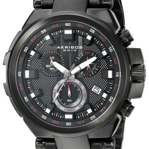 Akribos Xxiv Chronograph Ak861bk Kello Musta / Teräs