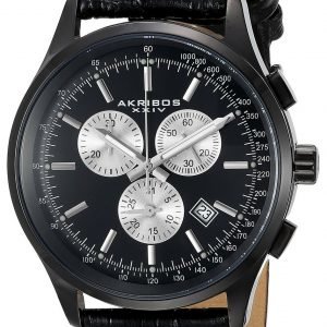 Akribos Xxiv Chronograph Ak863bk Kello Monivärinen / Nahka