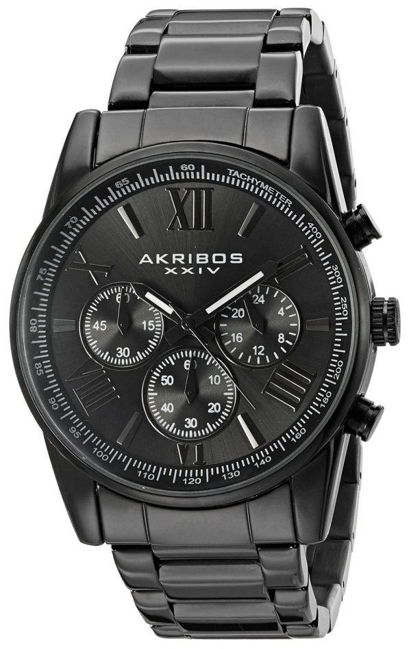 Akribos Xxiv Chronograph Ak865bk Kello Musta / Teräs