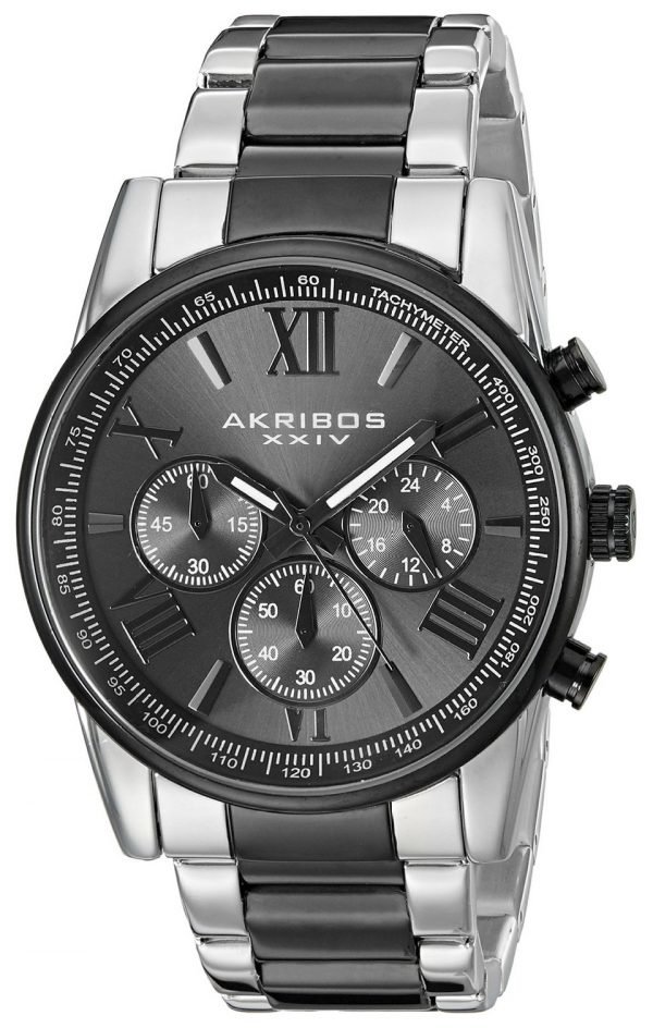 Akribos Xxiv Chronograph Ak865ttb Kello Musta / Teräs