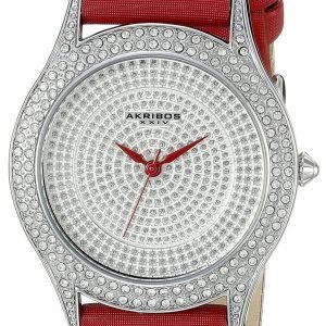 Akribos Xxiv Diamond Ak896rd Kello Hopea / Satiini