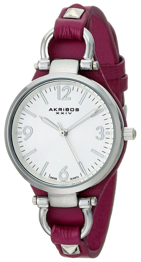 Akribos Xxiv Impeccable Ak761pu Kello Hopea / Nahka