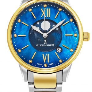 Alexander Monarch A204b-03 Kello Sininen / Kullansävytetty