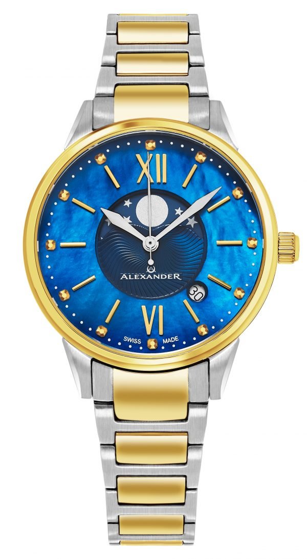 Alexander Monarch A204b-03 Kello Sininen / Kullansävytetty