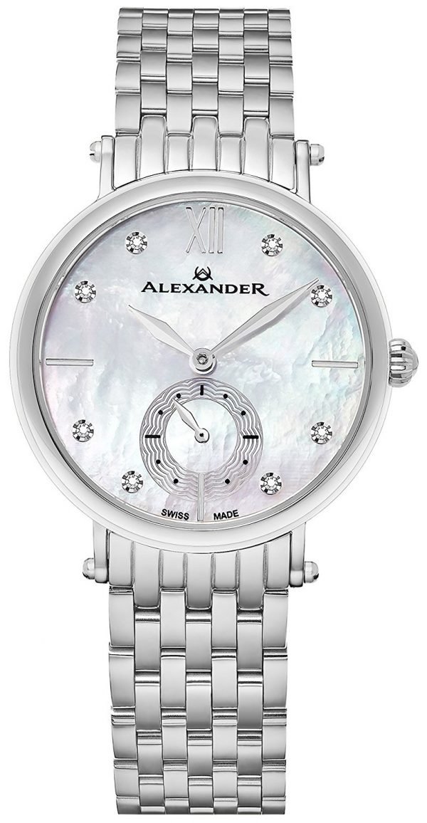 Alexander Monarch Ad201b-01 Kello Hopea / Teräs