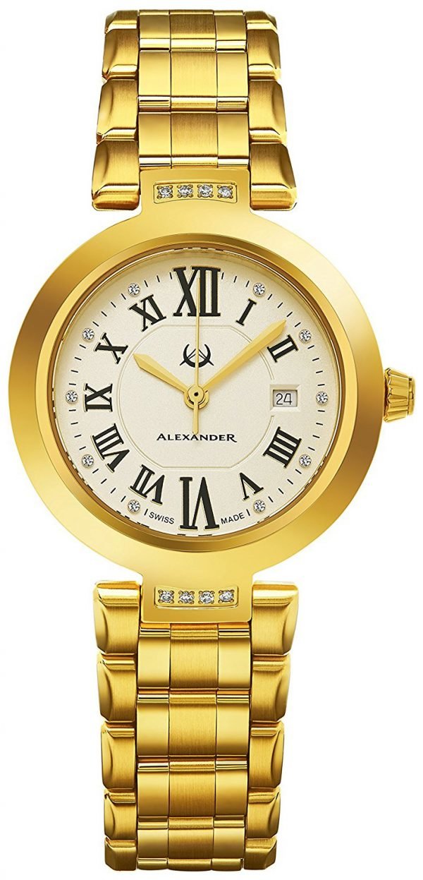 Alexander Monarch Ad203b-03 Kello Samppanja / Kullansävytetty