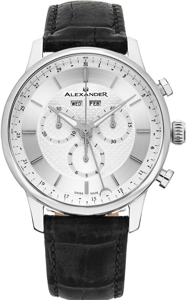 Alexander Statesman A101-01 Kello Hopea / Nahka