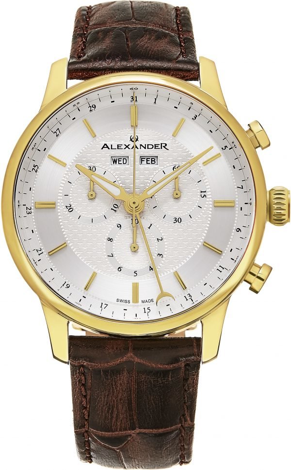 Alexander Statesman A101-03 Kello Hopea / Nahka