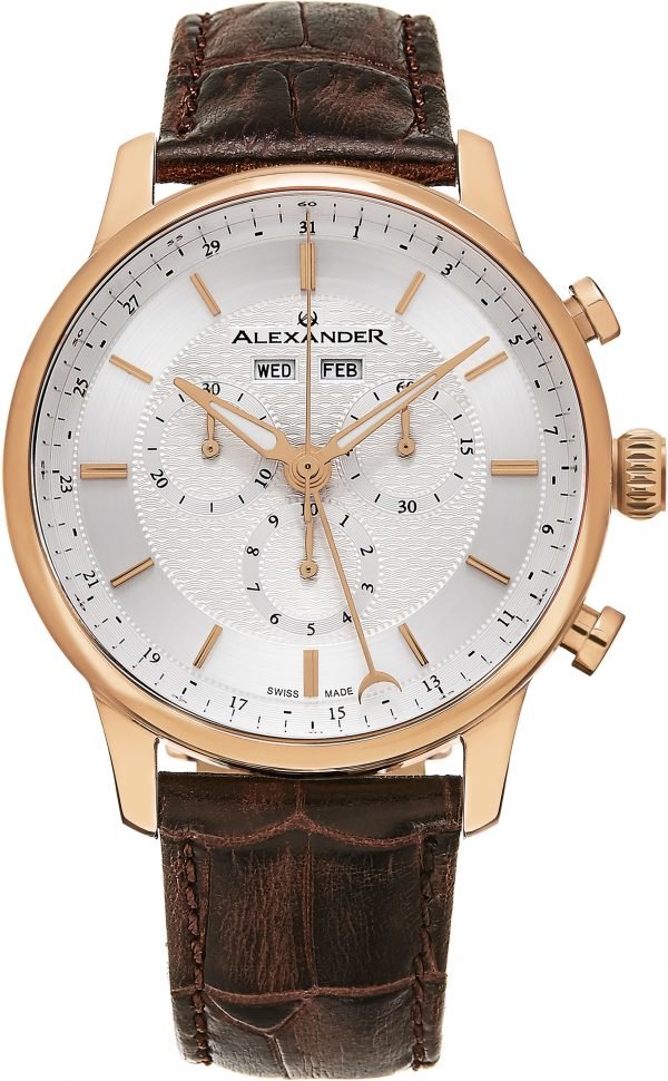 Alexander Statesman A101-05 Kello Hopea / Nahka