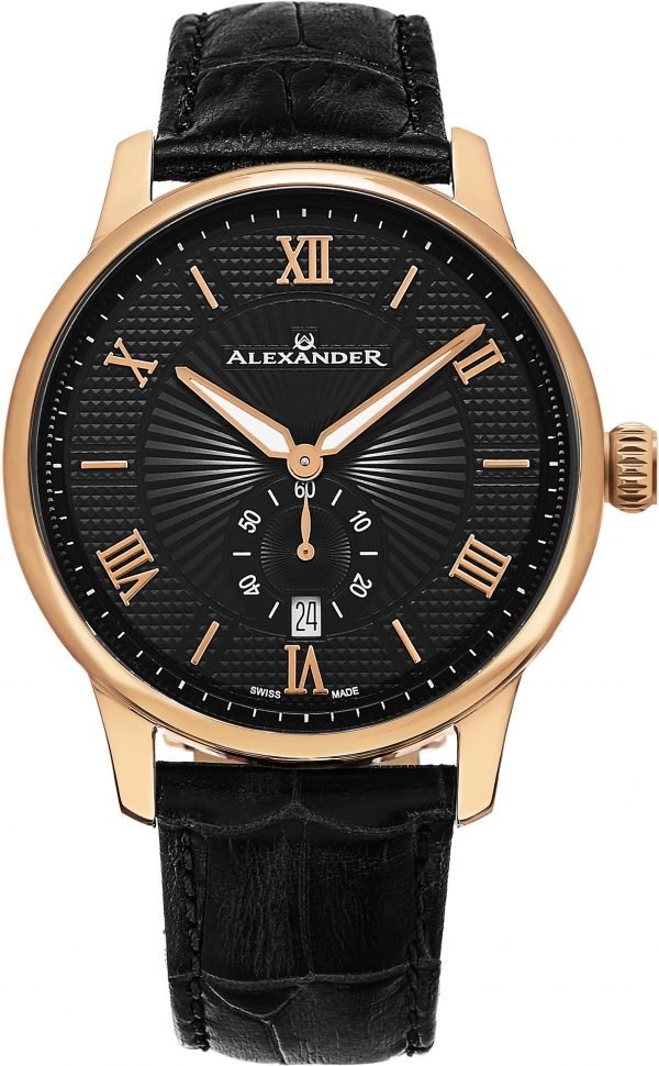 Alexander Statesman A102-04 Kello Musta / Nahka