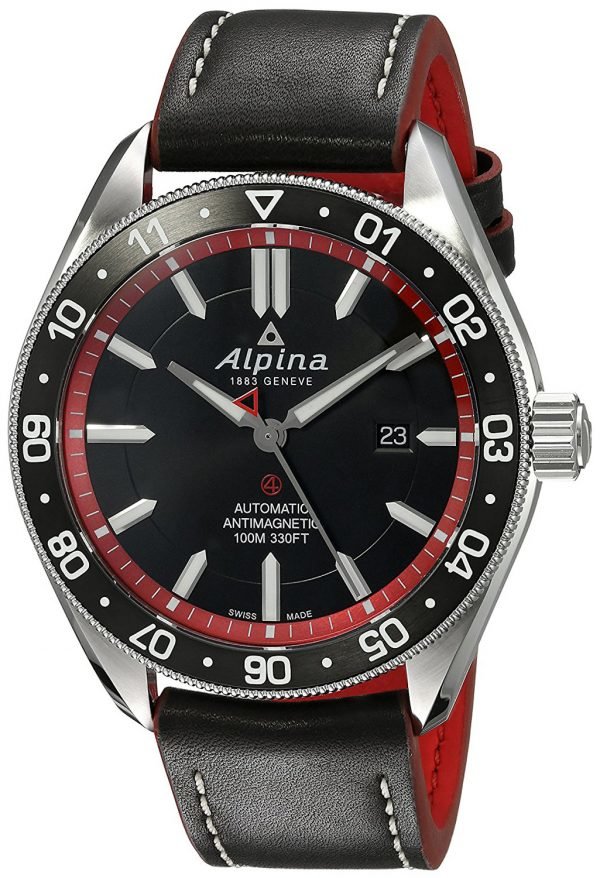 Alpina Alpiner Al-525br5aq6 Kello Musta / Nahka