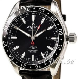 Alpina Alpiner Al-550g5aq6 Kello Musta / Nahka