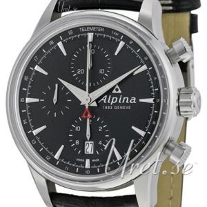 Alpina Alpiner Al-750b4e6 Kello Musta / Nahka