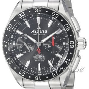 Alpina Alpiner Al-860b5aq6b Kello Musta / Teräs