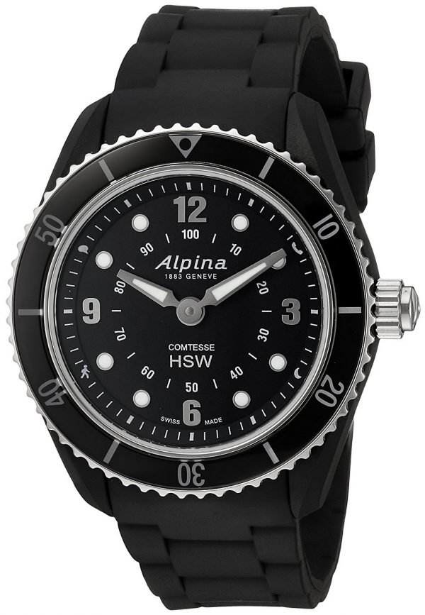 Alpina Horological Smartwatch Al-281bs3v6 Kello Musta / Kumi