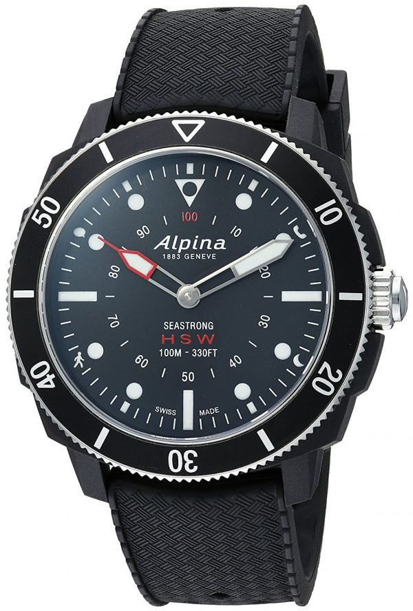 Alpina Horological Smartwatch Al-282lbb4v6 Kello Musta / Kumi