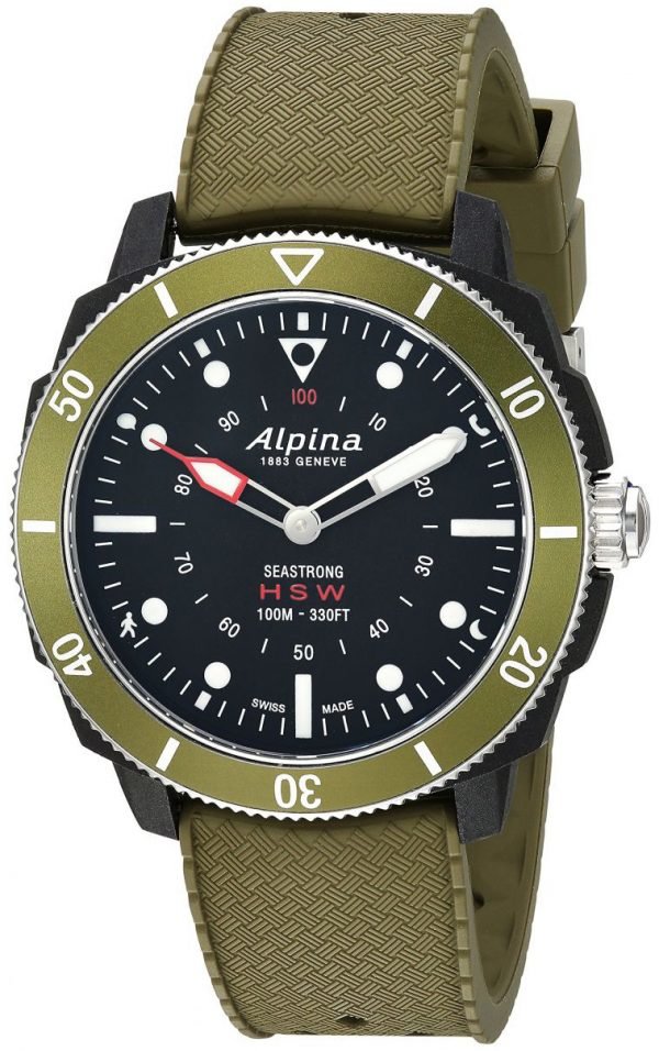 Alpina Horological Smartwatch Al-282lbgr4v6 Kello Musta / Kumi