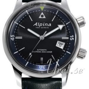 Alpina Seastrong Al-525g4h6 Kello Musta / Nahka