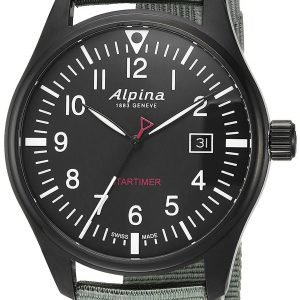 Alpina Startimer Al-240b4fbs6 Kello Musta / Tekstiili