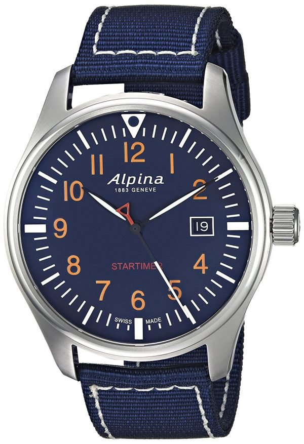 Alpina Startimer Al-240n4s6 Kello Sininen / Tekstiili