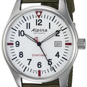 Alpina Startimer Al-240s4s6 Kello Valkoinen / Tekstiili