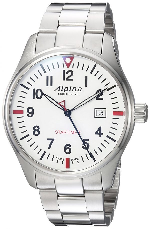 Alpina Startimer Al-240s4s6b Kello Valkoinen / Teräs