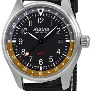 Alpina Startimer Al-247bbg4s6 Kello Musta / Tekstiili