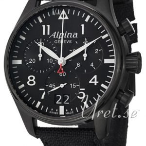 Alpina Startimer Al-372b4fbs6 Kello Musta / Nahka