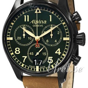 Alpina Startimer Al-372gr4fbs6 Kello Vihreä / Nahka