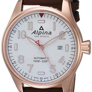 Alpina Startimer Al-525s4s4 Kello Valkoinen / Nahka