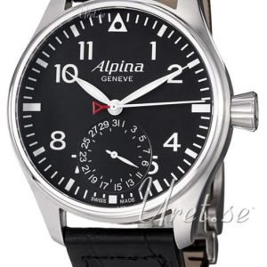 Alpina Startimer Al-710b4s6 Kello Musta / Nahka