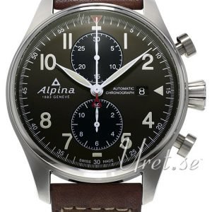 Alpina Startimer Al-725gr4s6 Kello Vihreä / Nahka