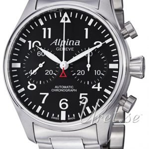 Alpina Startimer Al-860b4s6b Kello Musta / Teräs