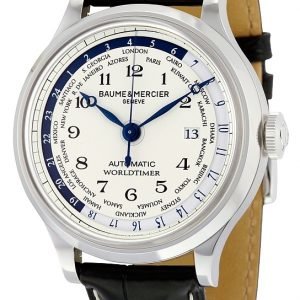 Baume & Mercier Capeland Moa10106 Kello Valkoinen / Nahka