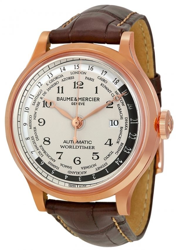 Baume & Mercier Capeland Moa10107 Kello Valkoinen / Nahka