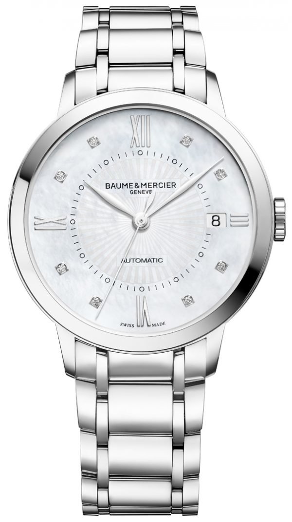 Baume & Mercier Classima M0a10221 Kello Hopea / Teräs