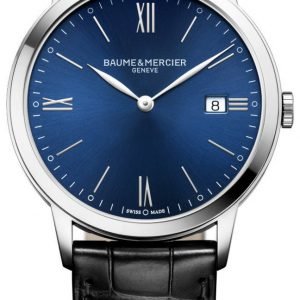 Baume & Mercier Classima M0a10324 Kello Sininen / Nahka