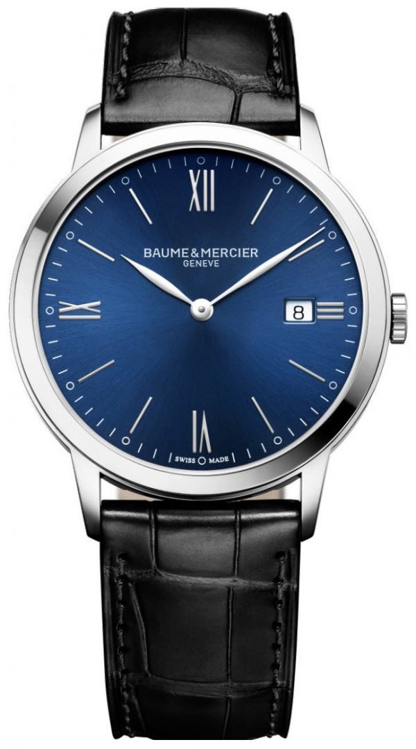 Baume & Mercier Classima M0a10324 Kello Sininen / Nahka