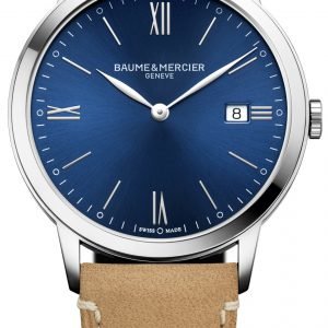 Baume & Mercier Classima M0a10385 Kello Sininen / Nahka