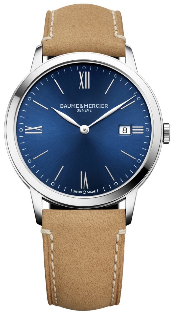 Baume & Mercier Classima M0a10385 Kello Sininen / Nahka