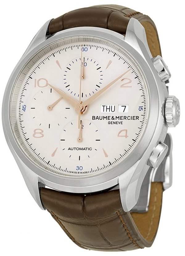 Baume & Mercier Clifton M0a10129 Kello Hopea / Nahka