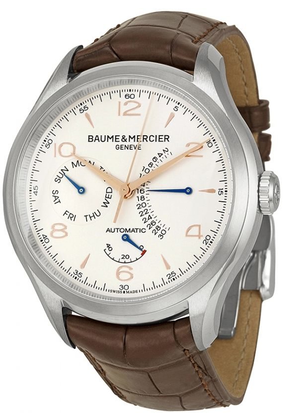 Baume & Mercier Clifton M0a10149 Kello Hopea / Nahka